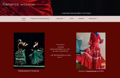 Screenshot Flamenco-Seite